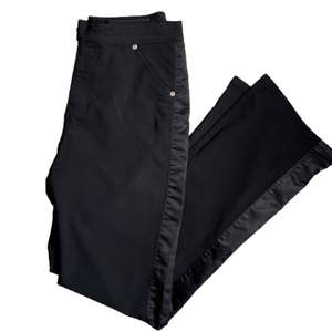 Vintage Y2K Black Tuxedo Flare Dress Pants Size 9 Echo Red